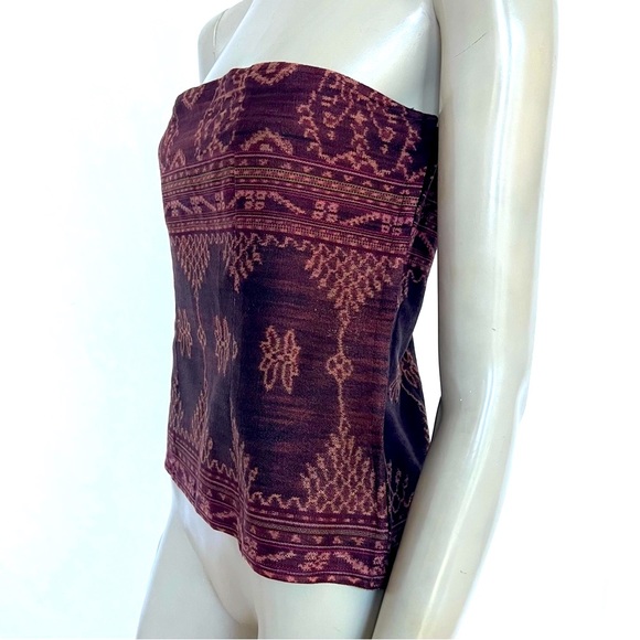 Vintage Indonesian Ethnic Print Bustier - Picture 4 of 8